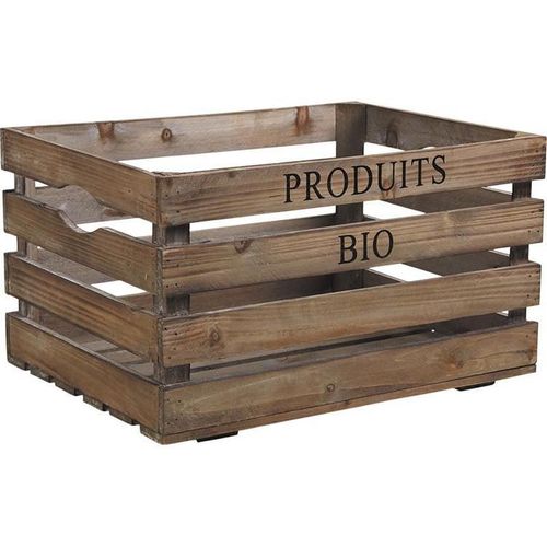 Caisse En Bois Produits Bio