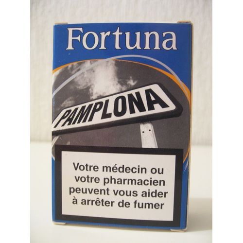 Paquet Publicitaire Cigarettes Fortuna Bleu