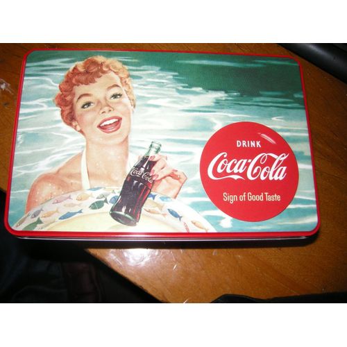 Boite Rectangulaire Coca Cola Belle Rousse À La Mer