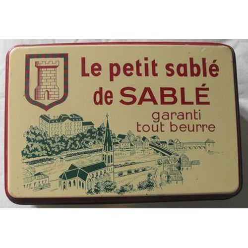 Boite En Métal 'le Petit Sablé De Sablé Garanti Tout Beurre"