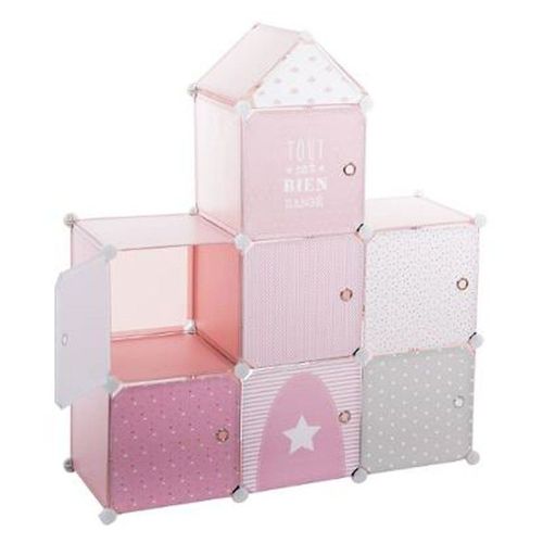 Boîtes De Rangement "Château" 111cm Rose
