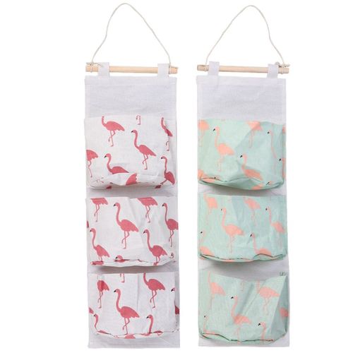 Soy2 1 Pc Utile Durable Pratique Mode Sûre Sac De Rangement Boîte De Rangement Suspendus Sac De Rangement Linge Coton Sac Fournitures Familiales
