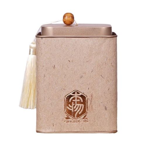 Boîte En Fer Blanc En Métal, Carré, Conteneur À Thé, Pot Avec Couvercle À Pompon, Boîte De Rangement De Thé Vert Pour Café, Herbe, Bonbons, Épices, Collations