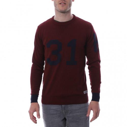 Pull Over Bordeaux Homme Hungaria R Neck Edition