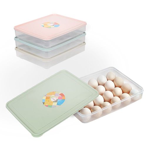 Boîte De Rangement Des Oeufs Récipient De Conservation Des Aliments Plateau À Oeufs Pratique Organisateur De Réfrigérateur 24 Pièces Oeufs Contenables