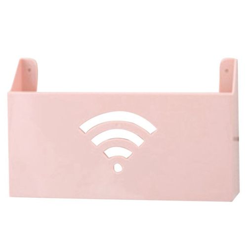 Xm Support De Rangement Multifonction Pour Livres (Rose) Boîte De Rangement De Routeurs Supports De Boîte De Protection Boîtes De Rangement De Routeur De Câble Mural Suspendu