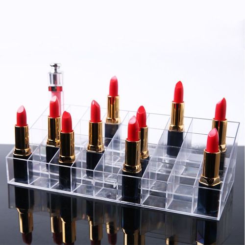 Boîte De Rangement 36/40 Pour Rouge À Lèvres Boîtier Organiseur Plastique Transparent De Stockage Pour Maquillage Cosmétiques Bijoux Et Produits De Maquillage