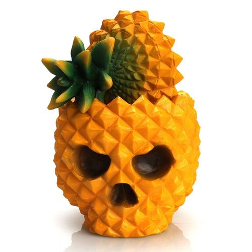 Boîte De Rangement Créative En Forme D'ananas, Conteneur De Rangement Délicat, Ornement De Bureau Multifonctionnel 1 Pièce Jaune,M