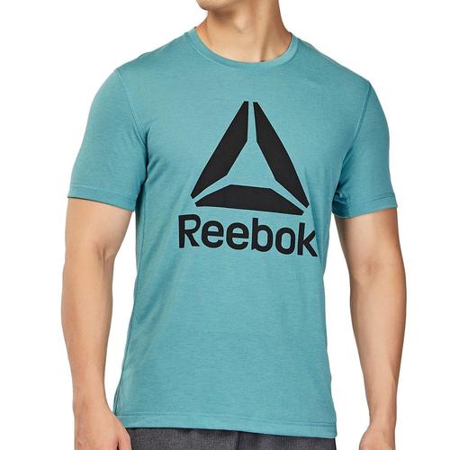 T-Shirt Bleu Homme Reebok Workout