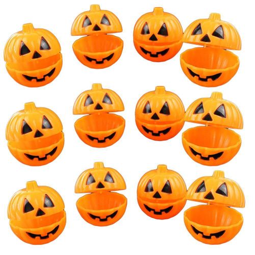 Boîte De Rangement En Forme De Citrouille, 6 Pièces, Mini Étui Pour Cadeaux, Accessoires (Jaune)
