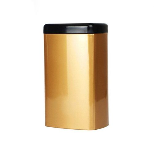 Xin Jia Yi Boîte De Rangement De Thé Rouge Vert Doré Avec Couvercle Plastique, Emballage Gaufré Hermétique, Collection De Thé Doré