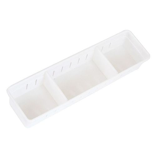 Réglable Nouveau Tiroir Organisateur Maison Cuisine Conseil Diviseur Maquillage Boîte De Rangement Crayon Bijoux Organisateur Taille S Blanc