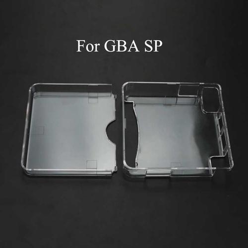 Pour Gba Sp - Coque De Protection Transparente En Cristal Dur Pour Nintendo Ds Lite
