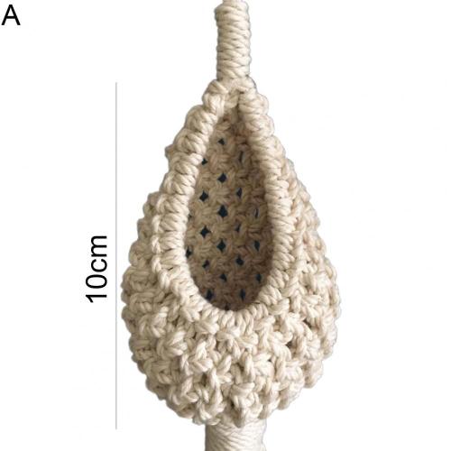 Paniers Suspendus En Coton Macramé En Forme D&#39Ananas, Cache-Pot, Accessoire De Décoration De Style Europe Du Nord Pour Plantes Et Aménagement Paysager Du Balcon Ou Du Salon