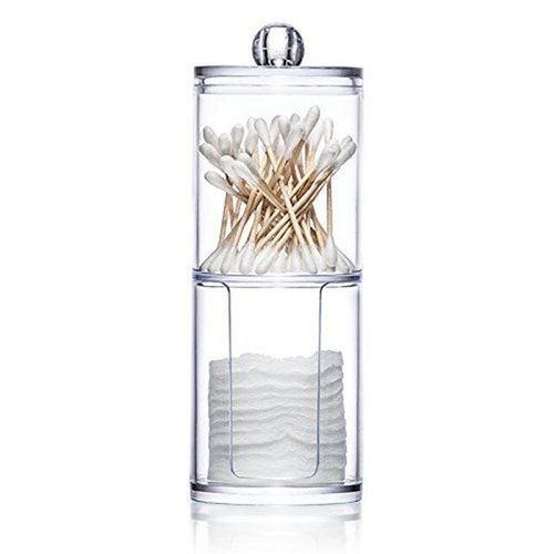 Boîte De Rangement En Plexiglas Ronde Multi Fonction, Conteneur, Benne, Casier Pour Placer Des Cotons Tiges, Des Produits De Beauté, Maquillage, Bijoux, Ou Bonbons