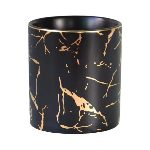 Porte-Stylo En Marbre, Boîte De Rangement Pour Cosmétiques, Brosse De Maquillage, Étui De Rouge À Lèvres, Pot En Céramique, Bureau, Table De Maison, Organisateur