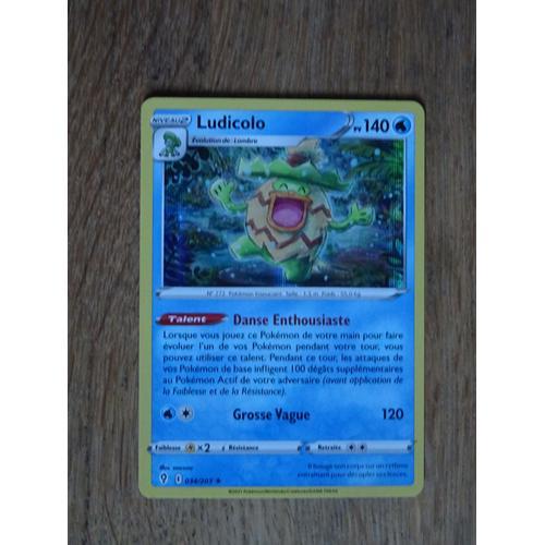 Carte Pokemon Ludicolo Holo 140 Pv - 034/203 - Épée Et Bouclier 7 - Evolution Céleste -