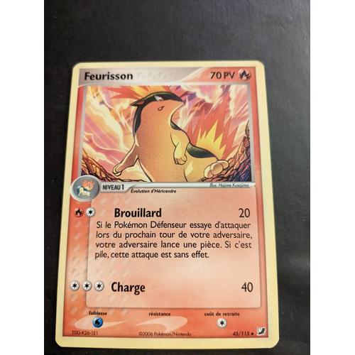 Carte Pokémon Unco Feurisson 45/115 Ex Forces Cachées Bloc Ex Fr