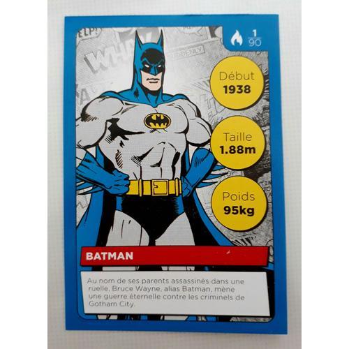 Carte Auchan Dc Comics Auchan 2022 N° 1 Batman