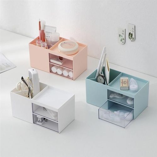 Multifonctionnel Bureau Comestics Organisateur Maquillage Boîte De Rangement Rouge À Levres Tri Support Avec Tiroirs Organisateur Boîte
