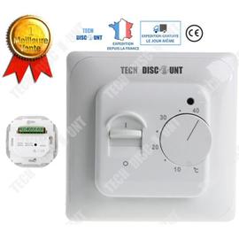Prise Thermostat d'Ambiance Sans Fil avec Télécommande pour Radiateur  Electrique et Climatiseur Mobile