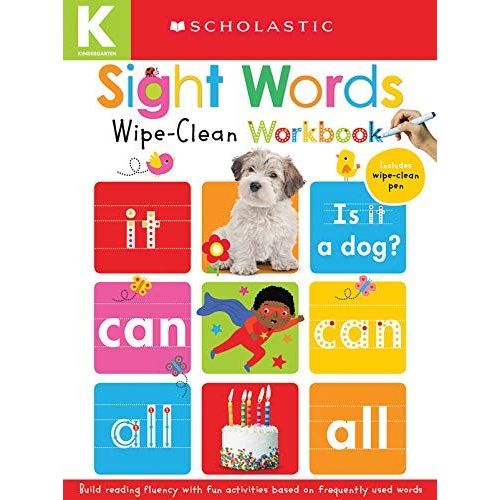 Sight Words: Scholastic Early Learners (Wipe-Clean Workbook)