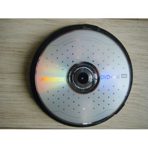 Lot de 10 DVD+RW de marque Memorex