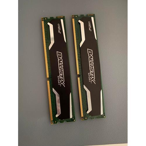 Ballistix Sport Crucial - DDR3 - Kit : 2x 4GB - 1600 MHz