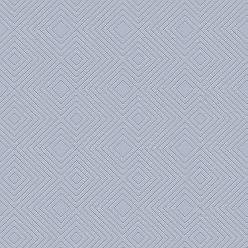 Papier peint à motifs graphiques Profhome 377586-GU papier peint intissé légèrement texturé avec des figures géométriques scintillant bleu gris 5,33 m2