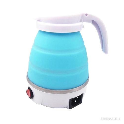 Serenable Bouilloire Électrique, En Acier Inoxydable Bpa Cool Tactile Thé Bouilloire Avec Coque En Silicone, Arrêt Automatique, 220v 50hz, L'ue Plug Bleu