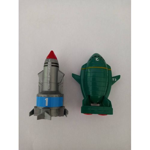 Lot De 2 Miniatures Thunderbird 1 Et Thunderbird 2 À Rétrofriction Bandai 1992 1993