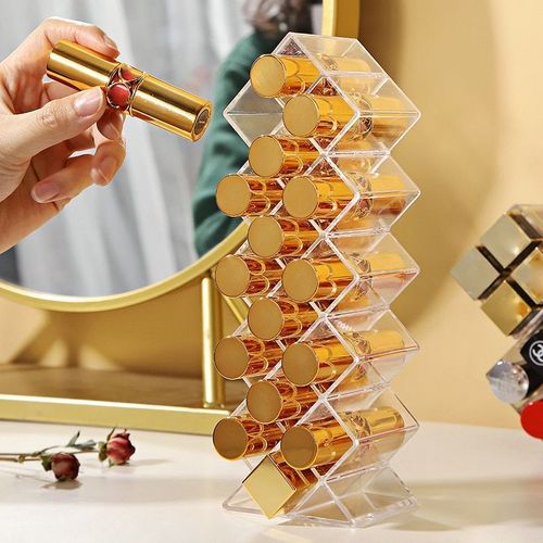 10/16/28 Grilles Acrylique Maquillage Organisateur Boîte De Rangement Cosmétique Rouge À Lèvres Boîte Support Hks99