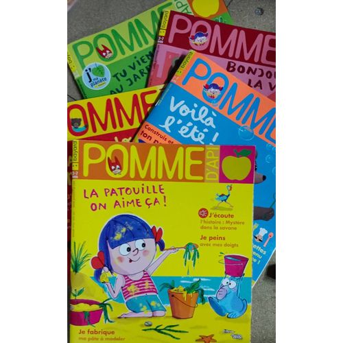 Lot De 5 Magazines Pomme D'api 