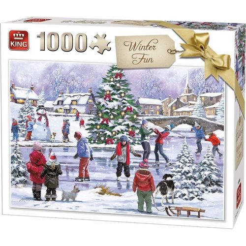 King Puzzle 1000 Pièces Noël Classique Winter Fun