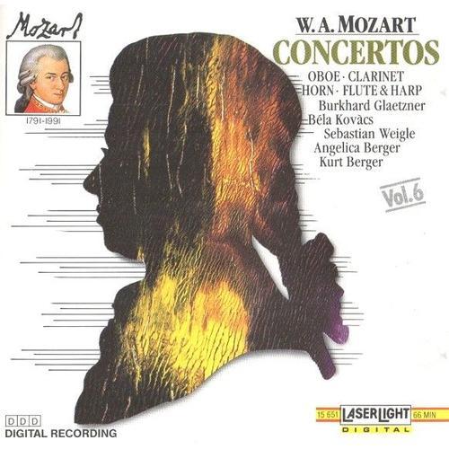 W. A. Mozart : Concertos - Oboe, Clarinet, Horn, Flute & Harp