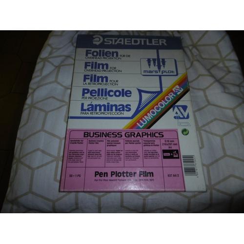 Film Polyester Special Traceurs Graphiques Boite De 50 Staedtler 637a4/2