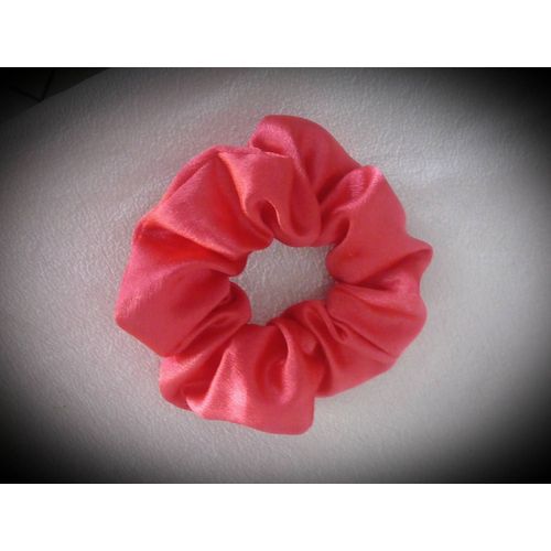Joli Chouchou Neuf - Accessoire Pour Cheveux Femme Ou Enfant Fille - Rose Satiné - Élastique Élastiques Pince Foulard Barrette Bandeau À Cheveu Effet En Satin - Queue De Cheval Chignon Ou Autre