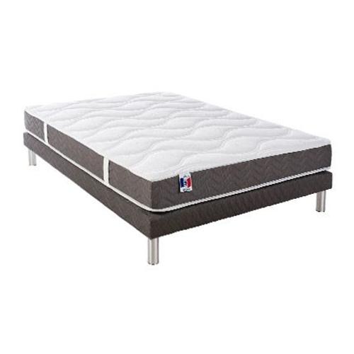 Ensemble Matelas Ep21/22cm 620 Ressorts 140x190cm + Sommier