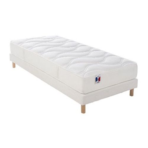 Ensemble Matelas Ep20/21cm 348 Ressorts 90x190cm + Sommier