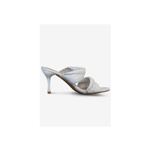 Mules Compensées Femme Blanc