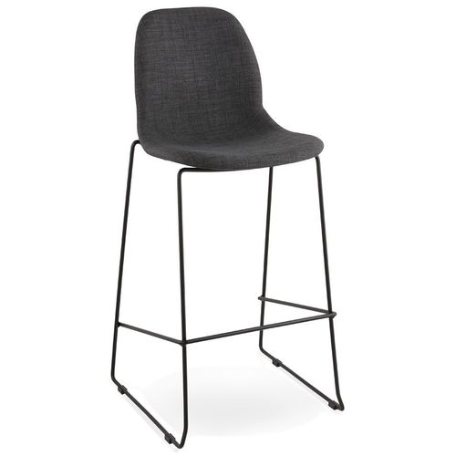 Tabouret De Bar 'ektor' Gris Foncé En Tissu Empilable