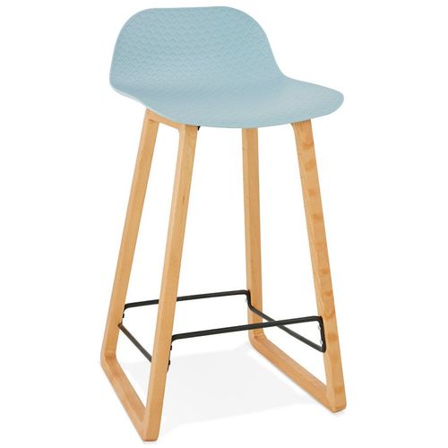 Tabouret Snack Mi-Hauteur 'maki Mini' Bleu Style Scandinave