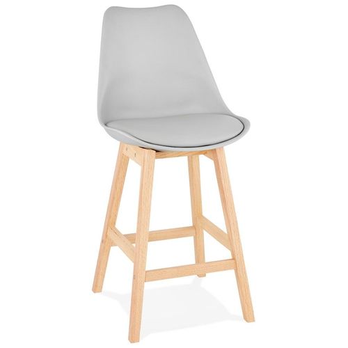 Tabouret Snack Mi-Hauteur 'camila Mini' Gris Style Scandinave