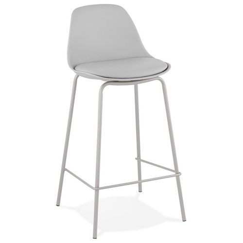 Tabouret Snack Mi-Hauteur 'cookie Mini' Gris Style Industriel