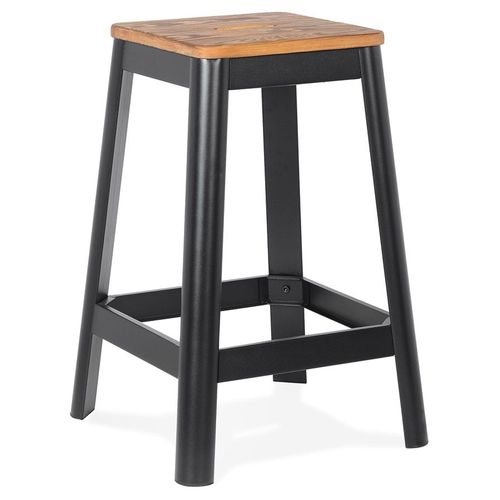 Tabouret Snack Mi-Hauteur 'lidya Mini' Noir Style Industriel