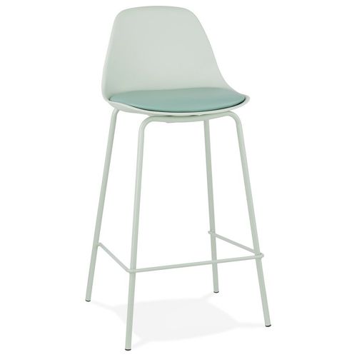 Tabouret Snack Mi-Hauteur 'cookie Mini' Vert Clair Style Industriel
