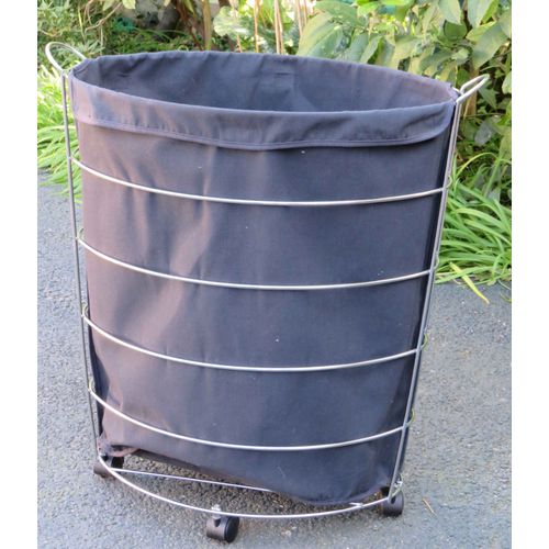 Panier Servante Armature Métal Aspect Inox