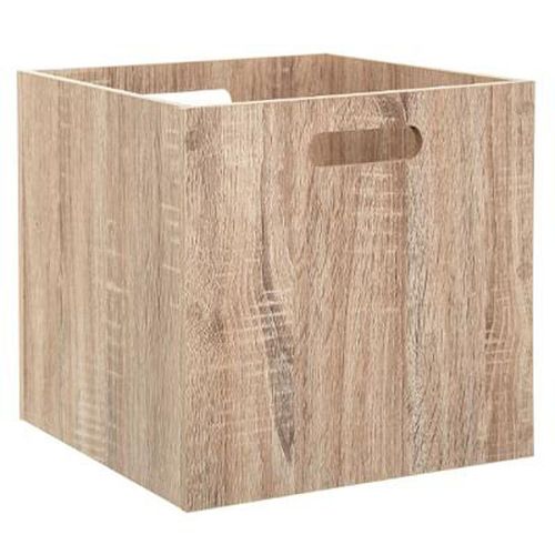 Boite De Rangement En Bois "Evy" 31x31cm Naturel