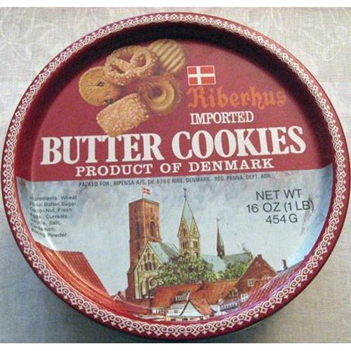 Boite Métal À Gâteaux Danoise Riberhus Butter Cookies