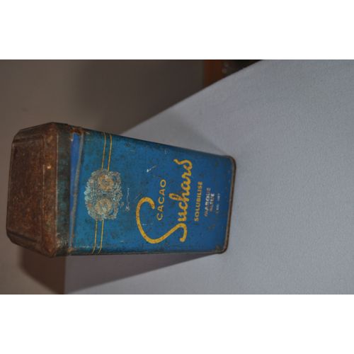 Boite Suchard En Métal Bleue